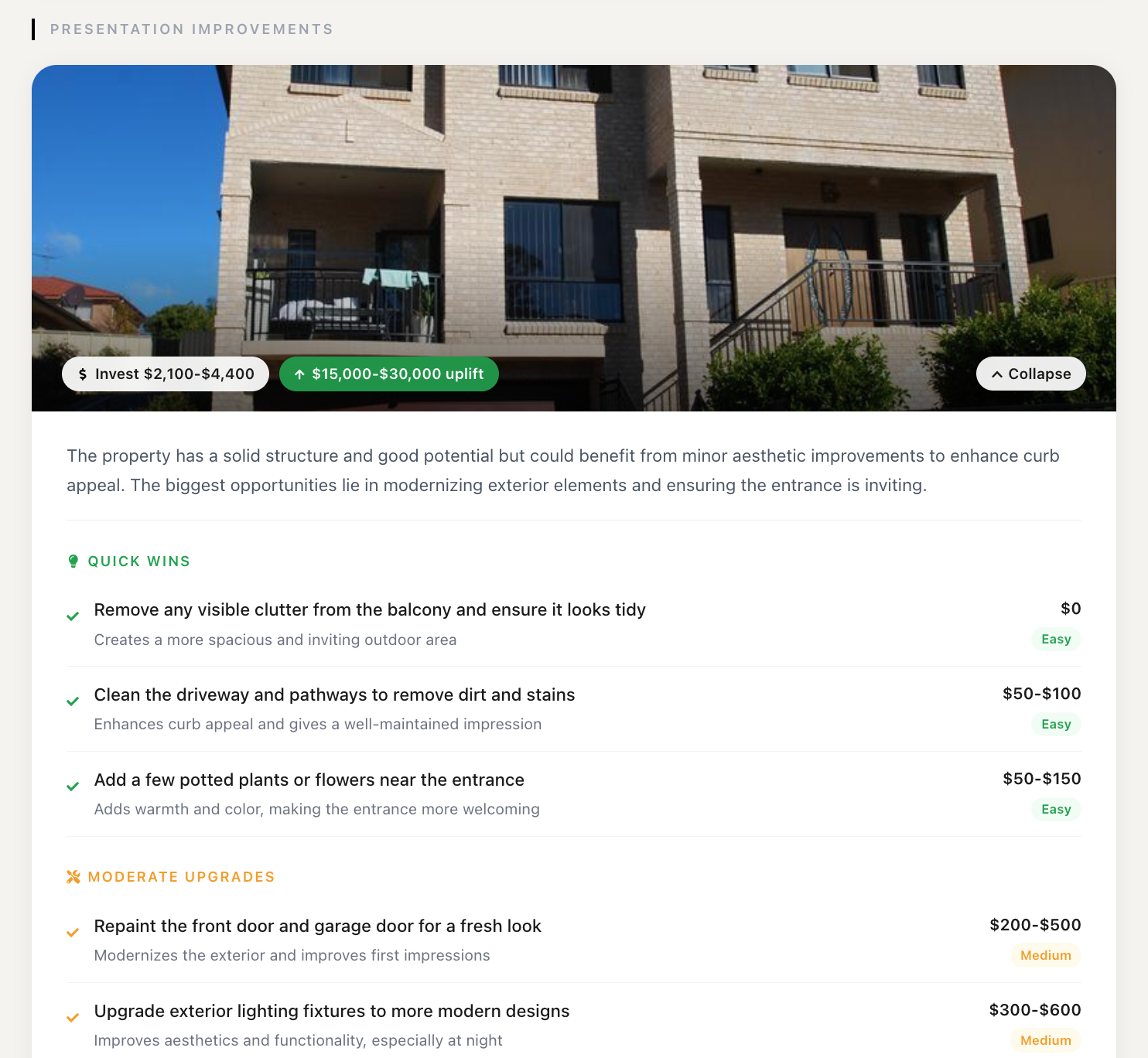 AI-Powered Improvement Suggestions