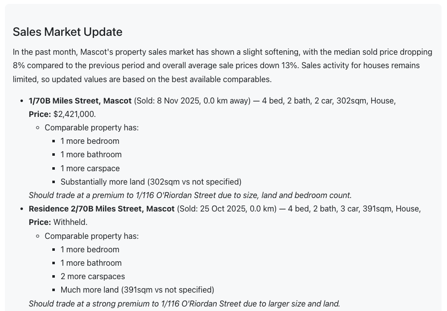 Dynamic AI-Powered Property Analysis