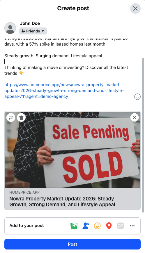 Post Directly to Facebook From the Platform