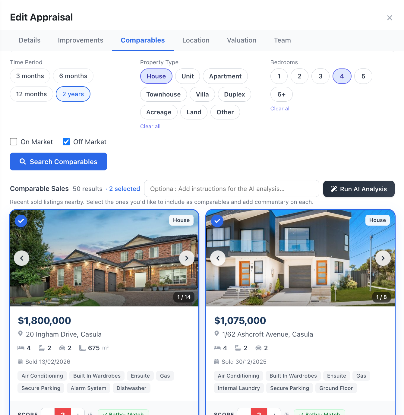Curate the Perfect Comparable Sales